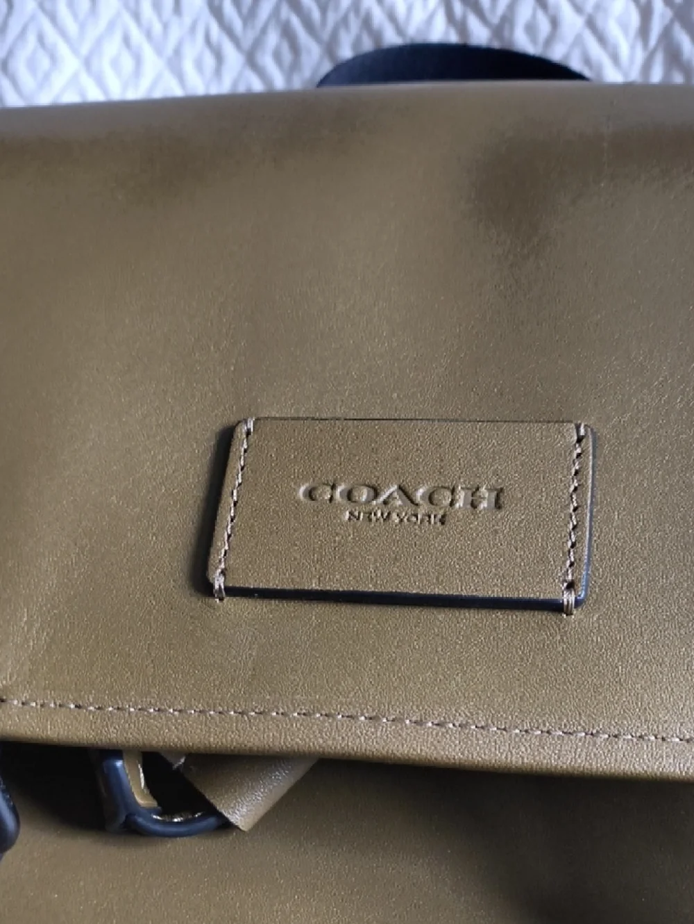 Coach Sprint Backpack smooth leather/Gunmetal/Green